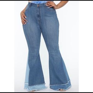Fashion Nova Curve Bell Bottom Jeans